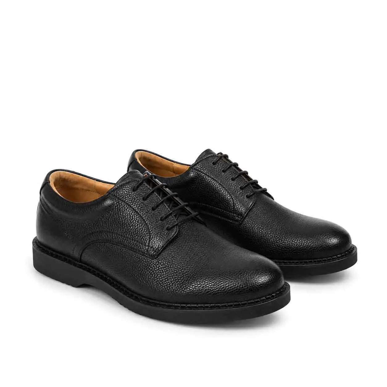 CHAUSSURE HOMME MEDICALE  CONFORT+ 122 NOIR  miniature